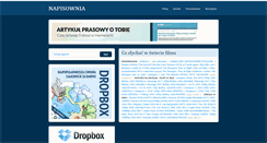 Desktop Screenshot of napis.ownia.pl